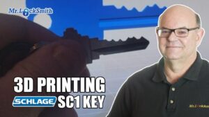 3D Printing Schlage SC1 Key Surrey BC